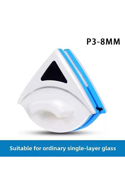 Choice Blue3 Double-sided magnetic window cleaner - Glass cleaning tool with a wiping cloth, suitable for s