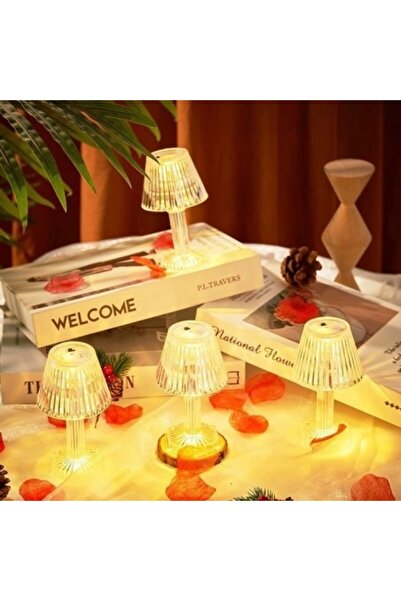 wei inox Battery operated night light, plastic, transparent, 12x6.5 cm