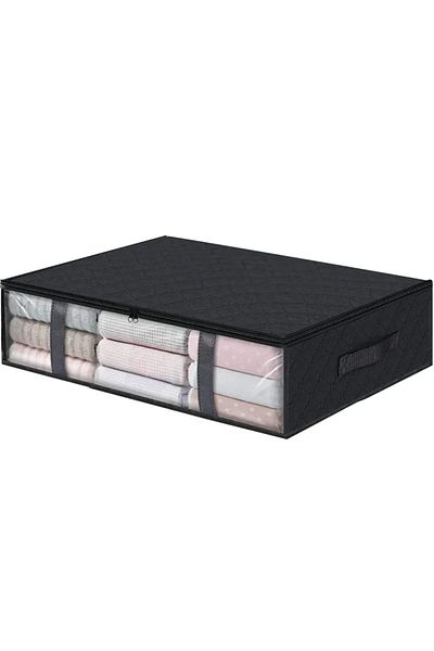 Choice 60x45x15cm black Under bed Storage Bag For Portable Foldable Quilt Bags Wardrobe Clothes Organizer S