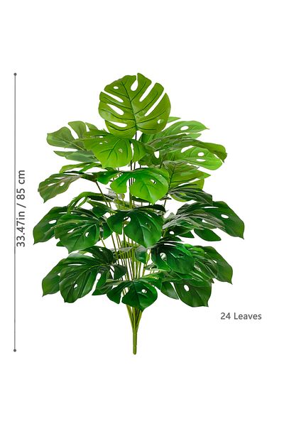 Choice GBY5-18Y-X-85-T13 40-103cm /40.5in Artificial Monstera Plants Fake Palm Tree Plastic Turtle Leaves G