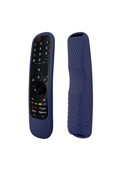 Choice غطاء ريموت سيليكون أزرق داكن مضاد للصدمات ومضيء لجهاز التحكم عن بعد لل...