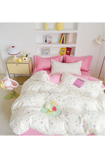 CHIRASO FINET Cotton Bed Linen, Classic Sheet 240x250cm, Duvet Cover 200x230cm, 4 Pillowcases