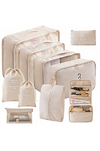 choice2 10pcs White 7/10 Pcs Set Travel Organizer Storage Bags Suitcase Packi...
