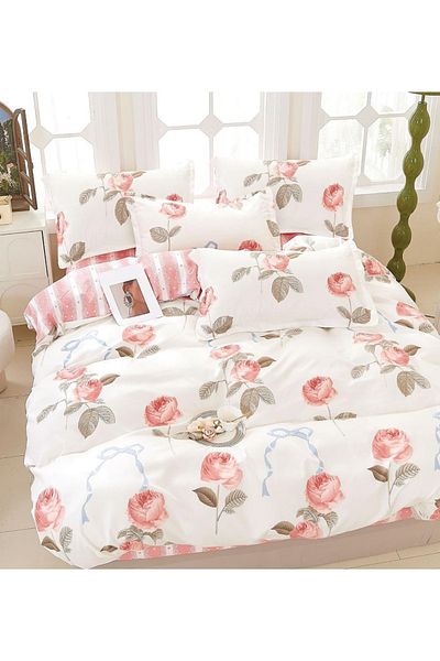 CHIRASO FINET Cotton Bed Linen, Classic Sheet 240x250cm, Duvet Cover 200x230cm, 4 Pillowcases