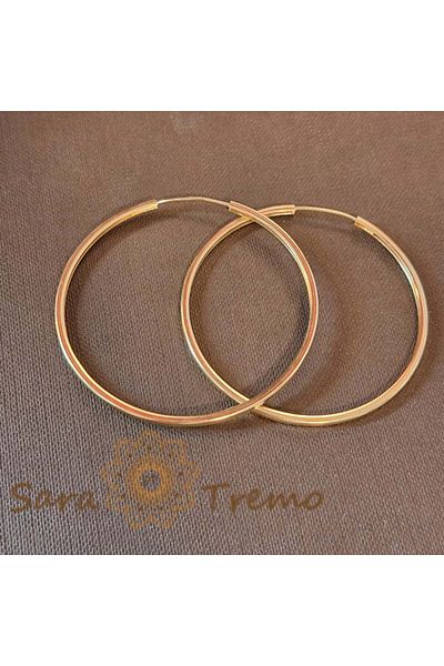 saratremo Large Round Earrings 5.3 cm – Lightweight and Comfortable