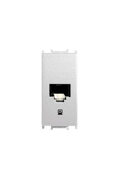 PANASONIC MODULAR CAT6 COMPUTER SOCKET 1M WHITE METALLIC