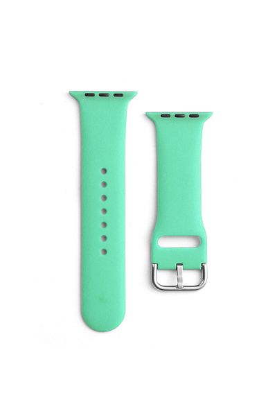Hurtel Silikonowy pasek do zegarka Apple Watch 2-9/SE 38/40/41mm Silicone Strap APS miętowy