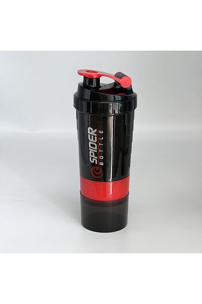 Choice red 3 Layers Shaker Protein Bottle Powder Shake Cup Large Capacity Water Bottle Mixing Cup Body Buil