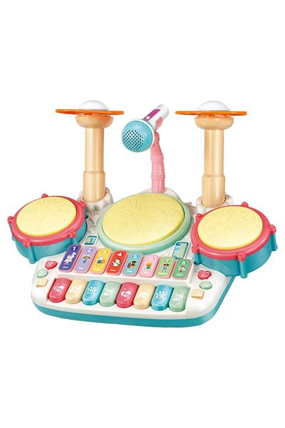 OEM Set Muzical Copii cu Orga Electronica, Microfon, Tobe, Multicolor