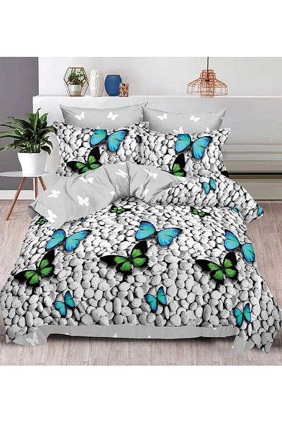 CHIRASO FINET Cotton Bed Linen, Classic Sheet 240x250cm, Duvet Cover 200x230cm, 4 Pillowcases