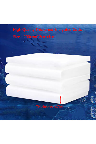 Choice9 فلتر حوض سمك سميك للغاية، 200 سم × 12 سم × 4 سم، إسفنجة قطن التركيب ل...