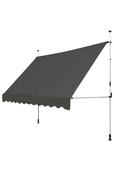 Magnotto Balkon Teras Tente Çadır Gölgelik Teleskopik Açılır Kapanır Katlanır Tente Bahçe Villa Kafe Restoran Dükkan İşyeri Lokanta Tentesi 250x130 cm