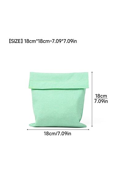 Choice Green Reusable Sandwich Storage Bag TPU Lining Velcro Snack Bags for Kids Washable Waterproof Food-S
