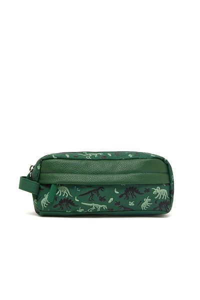 R&B Dark Green Boys Pencil Pouch