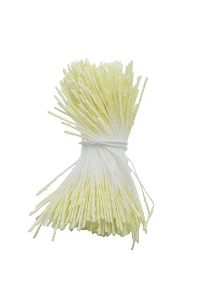 Choice double light yellow 380pcs Long Double/Single Heads Artificial Matte Flower Stamen for DIY Scrapbook