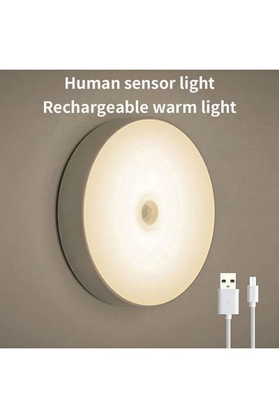 Choice 1PCs Warm light LED Smart Human Body Sensor Night Lights Emergency Automatic Lighting USB Charging W