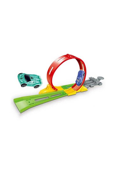 dalimag Set de masini de jucarie pentru Hotwheels Eject Rail Racing, P1, Set de pista de curse Hot Wheels 36