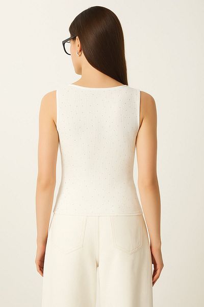 İKLİM LİFE Blouse with Stones on the Front and Back