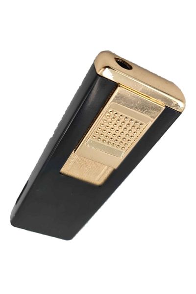 dalimag Metal gas lighter engraved with your text, windproof model, refillable, black,