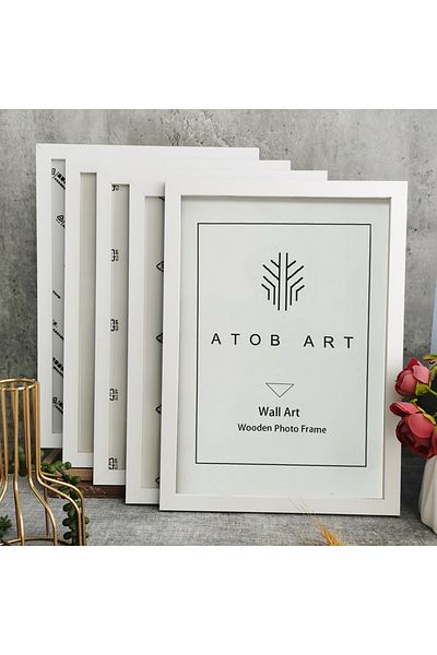 Choice 10X15cm(4X6inch) White Frame 5Pcs Wooden Photo Frames For Picture Wall 10X15 15X20 20X25 A4 Pictures