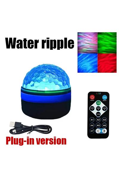 Choice black water Northern Aurora/Water Ripple Projector Lamp LED Night Light with Remote Control Party De