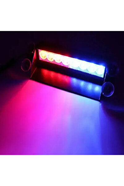 Choice1 أضواء شرطة السيارات، 8 مصابيح LED حمراء وزرقاء، ضوء ستروب لإشارة الطو...