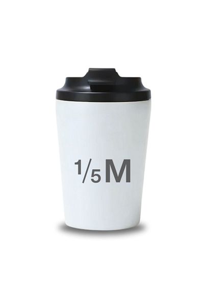 genric Elegant white thermal mug with a tight-fitting lid for insulation and preservation - 350 ml capacity