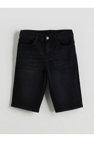 LC Waikiki Lcw Kids Boys' Jeans Shorts with Adjustable Elastic Waist