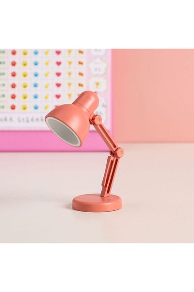 Choice Rose Red LED mini desk lamp creative portable night light with clip student dormitory bed bed readin