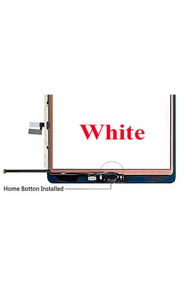 choice2 شاشة لمس زجاجية مختبرة مقاس 10.2 بوصة مع زر أبيض لجهاز iPad 7 8 2019 ...