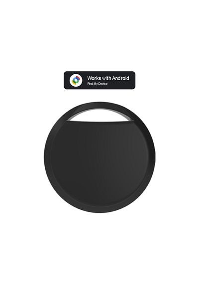 Choice black Smart tag tracker for Android Find My Device works with Xiaomi Samsung Motorola OPPO Vivo phon