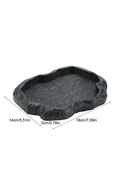 Choice1 وعاء طعام وماء للزواحف من النوع الثاني مصنوع من راتنج ABS، مناسب للسل...