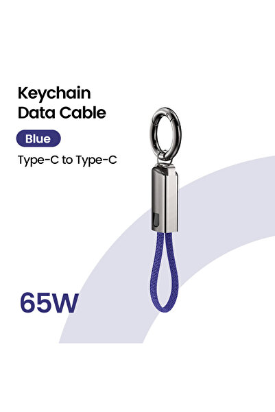 Choice كابل بيانات USB من النوع C بدون خطاف أزرق PD65W كابل USB C إلى النوع C...