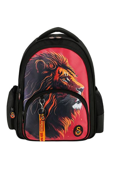Galatasaray Galtasaray Kids Printed Licensed Multicompartment Zippered School Backpack