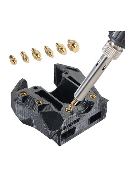 Choice Heat Insert Nut Iron Tip M2 M3 M4 M5 M6 M8 Brass Thread Embedded Kit Heat Insertion Tool for Plas...