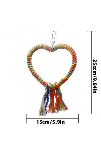 Choice Red Bird Stand Grinding Claw Embossed Cage Decoration Bird Swing Bird Toy Creative Gift Love Bird C