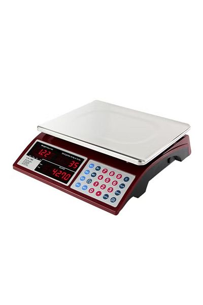 rexa Commercial Grocery Scale – Red, 13×4.1×11.8 inches