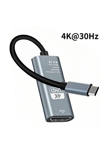 Kebidumei 4K30Hz TYPE C to HDMI 4K 60Hz Adapter USB C USB3.1 Male to HDTV Female Converter Cable for Laptop Ta