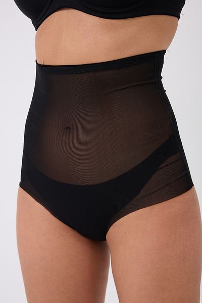 MİSTİRİK Formia Model High Waist Transpran Model Firming and Lifting Effective Slip Corset Black Color