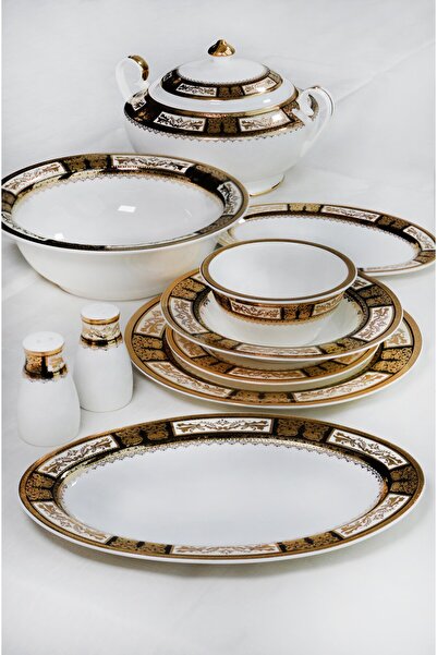 PONCİKPAZAR ROYAL CHARME-IMPERIAL 60 PARÇA 24 K. ALTIN YEMEK TAKIMI