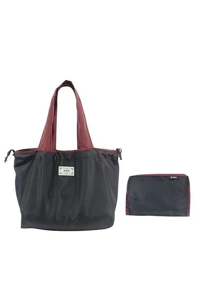 Choice jet black Single Foldable One - Shoulder Shopping Bag: Environmentally Friendly, Portable for Superm