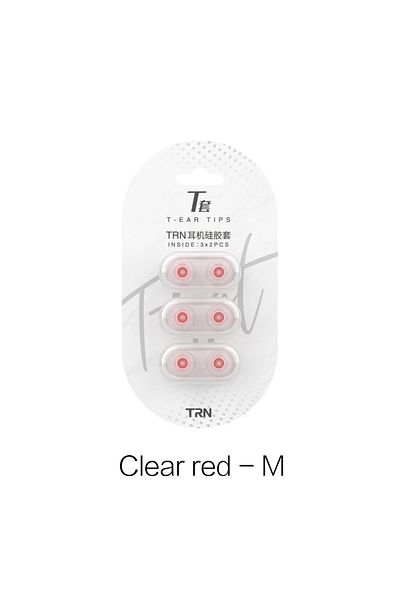 Choice Red M TRN Silicone Ear tips Earphone Eartips T-Tips Ear cup