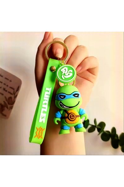 Wolawood Ninja Turtles Keychain Cute Figured Silicone Bag Ornament Colorful Accessory Gift Character