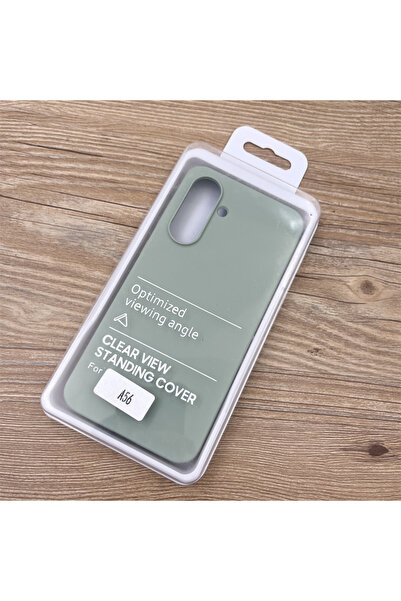 Samsung غلاف هاتف محمول من السيليكون السائل لهاتف Galaxy A56 Green A56 SM-A56...