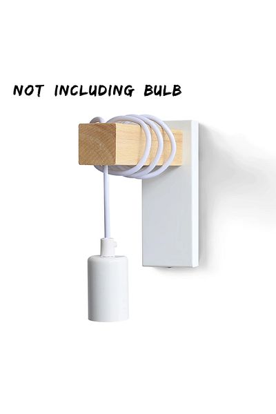 Choice White Wall Lamps Garden Light Retro Wooden Kinkiety Na Sciane Wall Lamps Home Decor Wall Sconse for