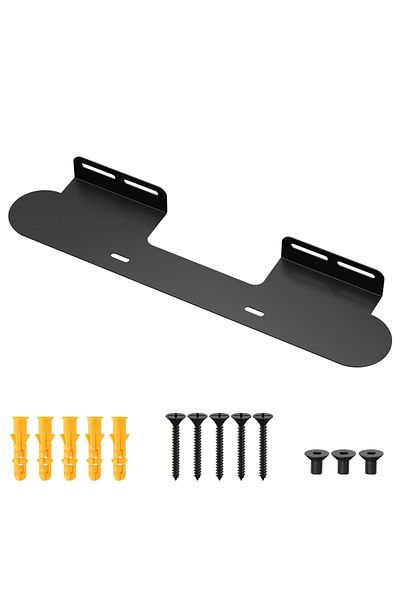 Choice black Universal Speaker Bracket Sound Bar Wall Mount Brackets Space Saving Hold up to 30 lbs Fits Mo