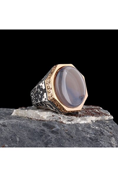 Senin Silver Erkek Yüzük 925 Ayar Gümüş – Usta İşçilikli Özel Taş Modeli