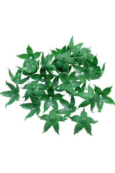Choice green 50pcs Artificial Floral Receptacle Fake Flowers Calyxes Plastic Flower Base Calyx Floral Sepal