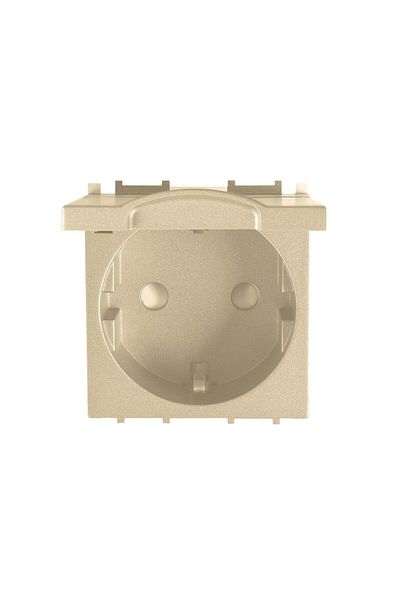 PANASONIC Schuko Socket with Cover Gold Dark 2M