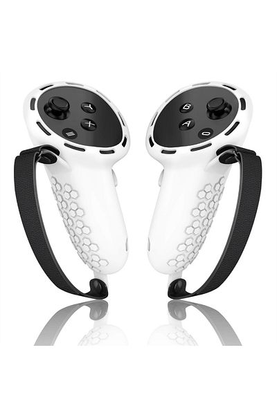 Choice WHITE Silicone Controller Protective Cover Compatible with Meta Quest 3s/Quest3 VR Accessories